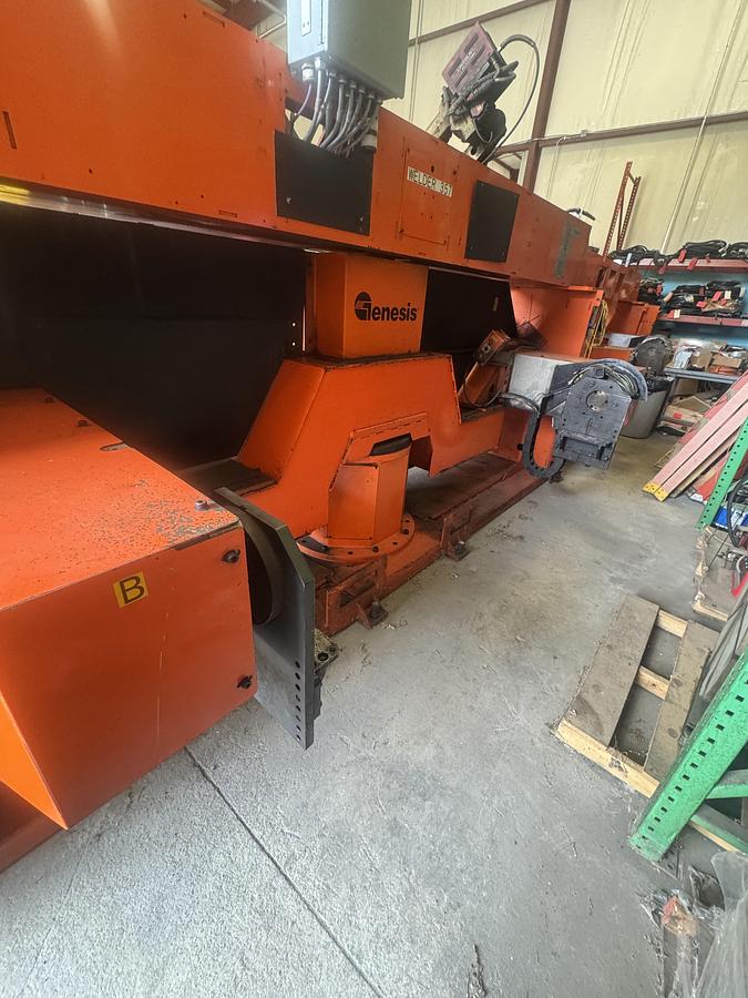 Used GENESIS SYSTEM 3X DUAL TRUNION MIG WELDING CELL WITH 2 ARC MATE 100iC R-30iB ROBOTS