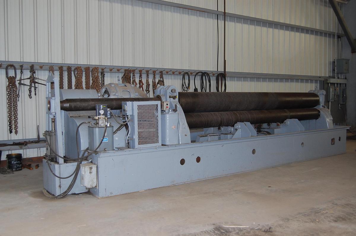 Used KLING PYRAMID TYPE 14' X 3/8" PLATE ROLLS FLOOR MOUNTED  