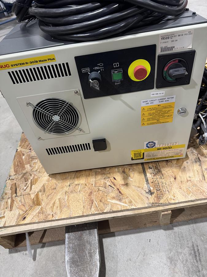 Used FANUC M-10iD/12 6 AXIS ROBOT WITH R-30iB PLUS CONTROLLER, TEACH PENDANT, AND CABLES