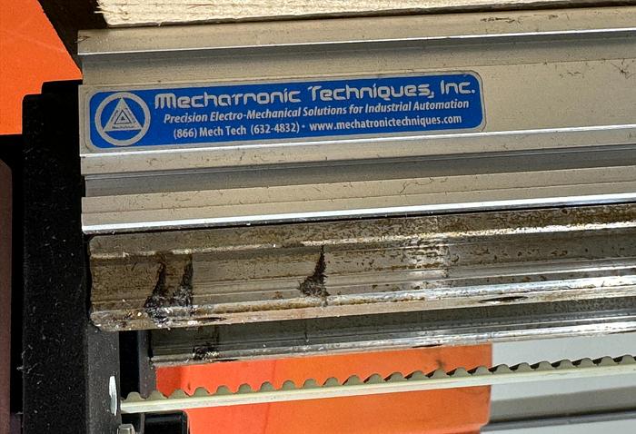 Used MECHATRONIC 56" TRAVLE LINEAR RAIL/RTU FOR LR MATE 200iD ROBOTS W/ FANUC SERVO MOTOR AND CABLES