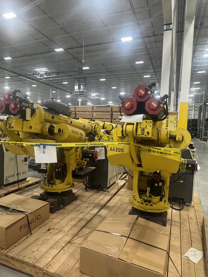 Used FANUC M-900iA/400L 6 AXIS ROBOT WITH R-30iA CONTROL FOR SALE