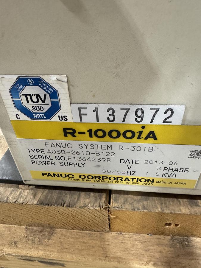 Used FANUC R-1000iA/100F 6 AXIS ROBOT WITH R-30iB PAYLOAD 100KG X REACH 2230 MM