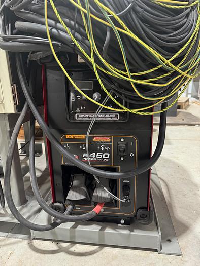 Used FANUC ARC MATE 120iD/12L, DUAL ARM, NEVER USED, R30iB PLUS, LINCOLN R450 WELDING POWER SUPPLY, TILT TURN POSITIONER