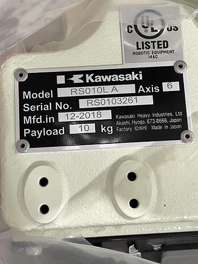 Kawasaki RS010L A 6 Axes Robot with Kawasaki E01 Controller, 10kg x 1925mm Reach, Never Used