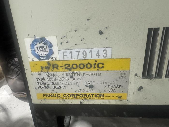 Used FANUC R-2000IC/165F 6 AXIS ROBOT WITH R-30iB CONTROLLER