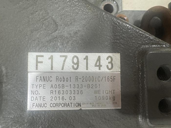 Used FANUC R-2000IC/165F 6 AXIS ROBOT WITH R-30iB CONTROLLER