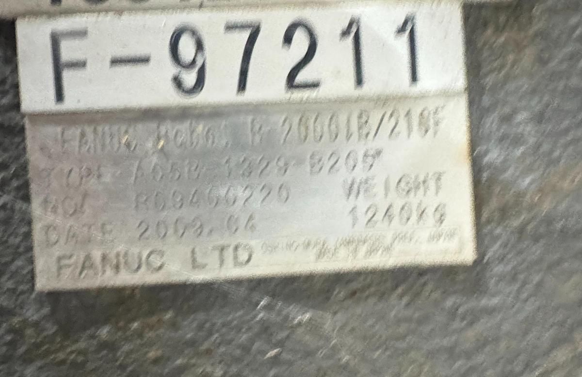 Used FANUC R-2000iB/210F 6 AXIS ROBOT WITH R-30iA CONTROLLER FOR SALE