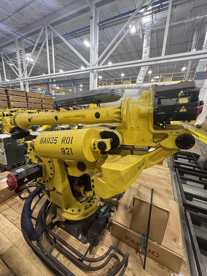 Used FANUC M-900iA/400L 6 AXIS ROBOT WITH R-30iA CONTROL FOR SALE