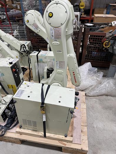 Used KAWASAKI RS020N 6 AXIS 20KG X 1725MM REACH ROBOTS WITH E01 CONTROLLERS AND CUBIC S