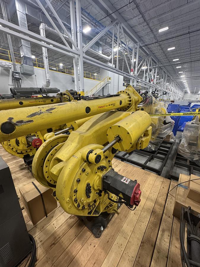Used FANUC M-900iA/400L 6 AXIS ROBOT WITH R-30iA CONTROL FOR SALE