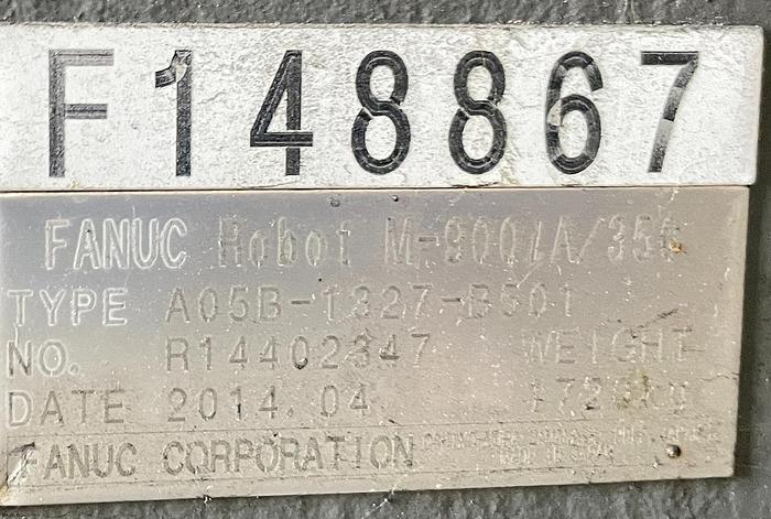 Used Fanuc M-900iA/350 6 AXES Robot 350kg x 2,650mm Reach Fanuc R-30iB Controller