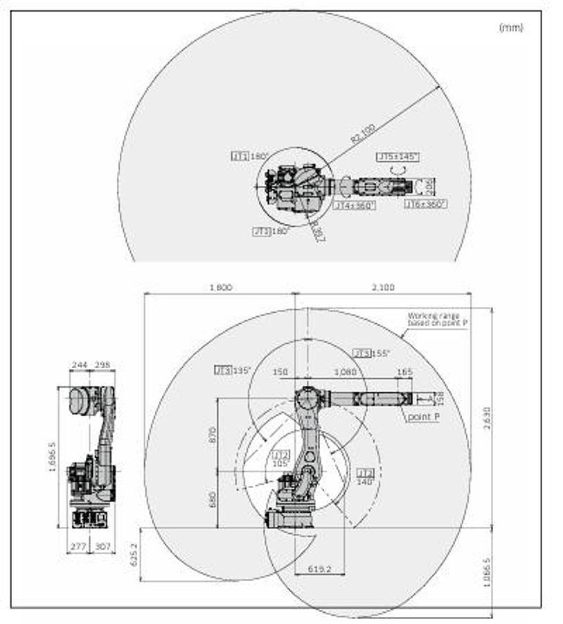 Used BRAND NEW KAWASAKI RS030N WITH F CONTROLLER, TEACH PENDANT, CABLES, 14 MONTH WARRANTY