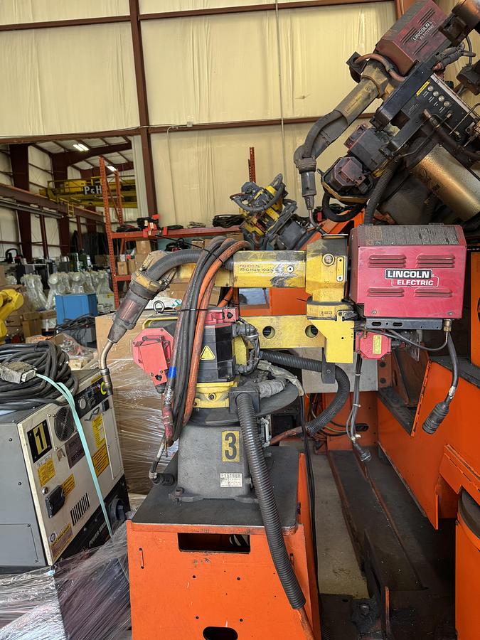 Used FANUC ARC MATE 100iC 6 AXIS MIG WELDING ROBOT WITH R-30iB CONTROL