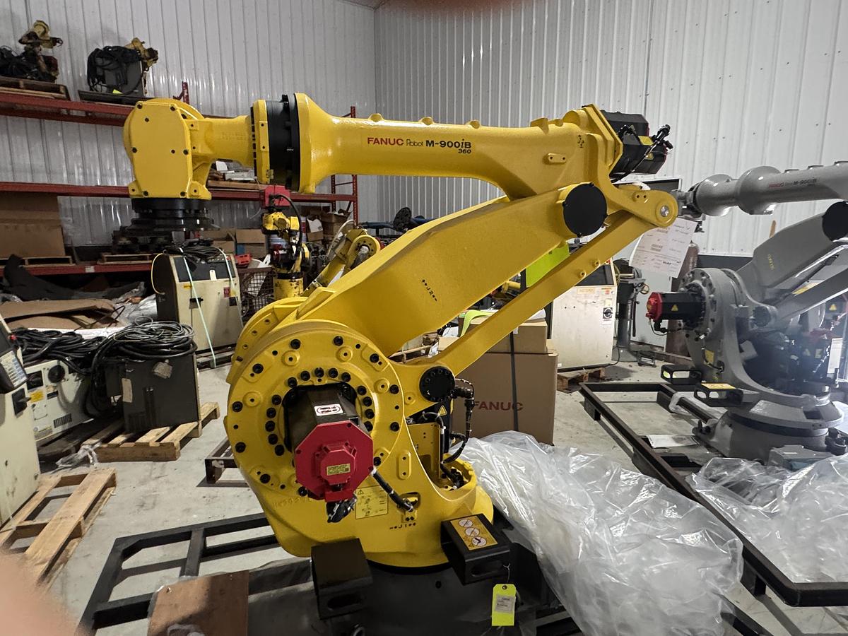 Used Fanuc M-900iB/360 Robot, R-30iB Plus Controller, 2020, Warranty