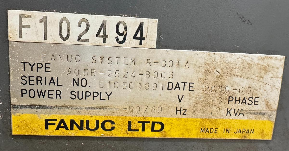 Used FANUC ARC MATE 100iC 6 AXIS MIG WELDING ROBOT WITH R-30iA CONTROL