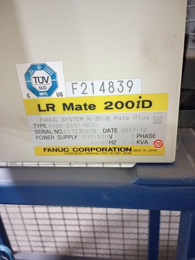 Used 2017 FANUC FANUC LR MATE 200iD/7L #105176