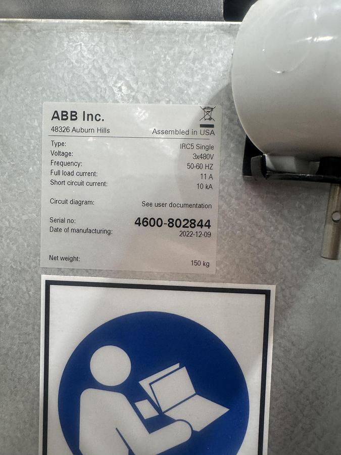 Used ABB IRB 4600-40/2.55 ROBOT 6 AXIS WITH IRC5 CONTROLLER NEW 2023 LIKE NEW