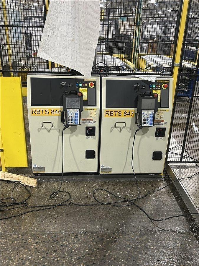 Used FANUC GANTRY ROBOT CELL 90' TRAVEL WITH 2 FANUC R-2000iB/220U ROBOTS INSTALLED 2022