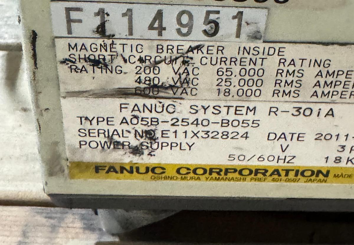 Used FANUC M900iA/400L 6 AXIS ROBOT WITH R-30iA CONTROL FOR SALE