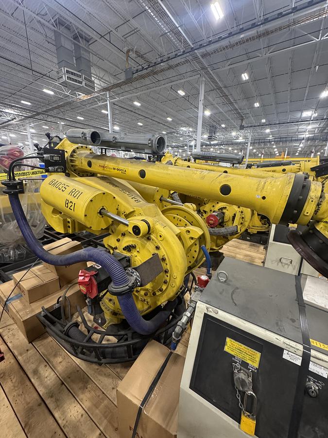 Used FANUC M-900iA/400L 6 AXIS ROBOT WITH R-30iA CONTROL FOR SALE