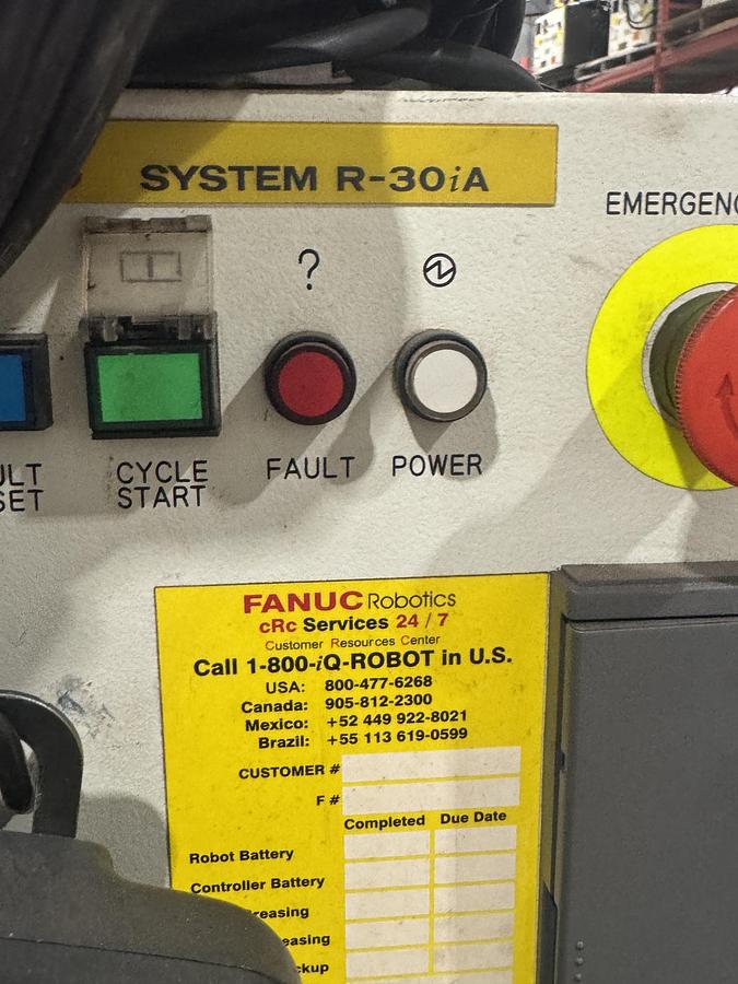Used FANUC ARC MATE 120iBe 6 AXIS ARC WELDING ROBOT WITH R-30iA CONTROLLER