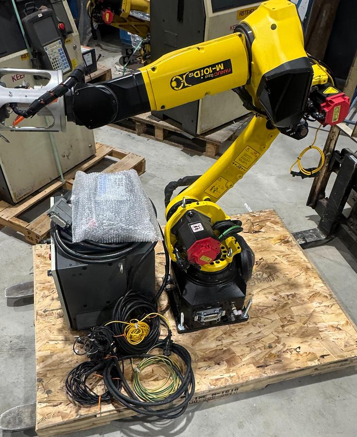 Used FANUC M-10iD/12 6 AXIS ROBOT WITH R-30iB PLUS CONTROLLER, TEACH PENDANT, AND CABLES