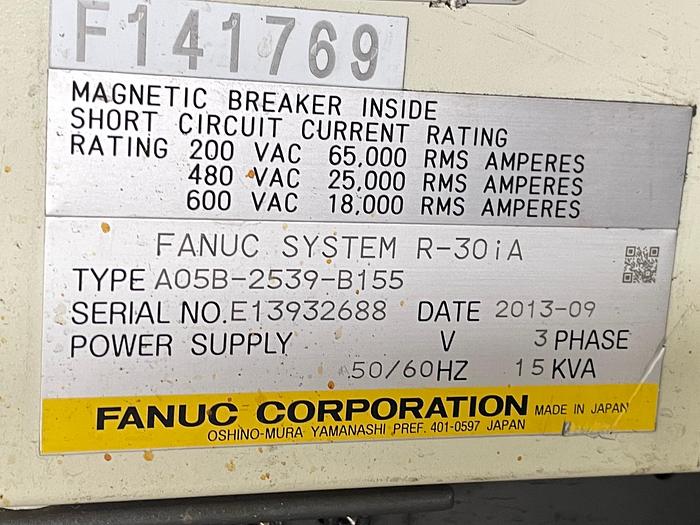 Used FANUC M900iA/350 6 AXES ROBOT WITH R-30iA CONTROLLER FOR SALE TESTED 