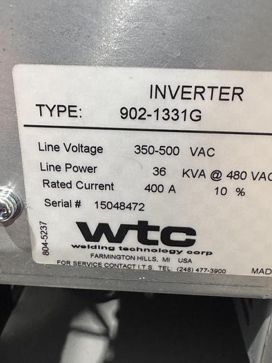 Used WTC WELDING TECHNOLOGIES CORP. 902-1331G #105217