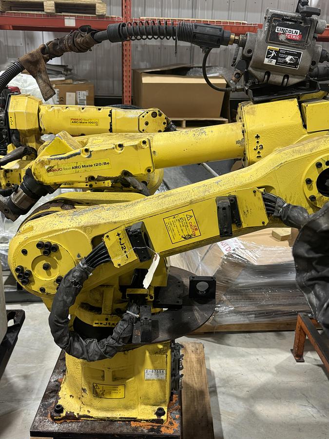 Used FANUC ARC MATE 120iBe 6 AXIS ARC WELDING ROBOT WITH R-30iA CONTROLLER