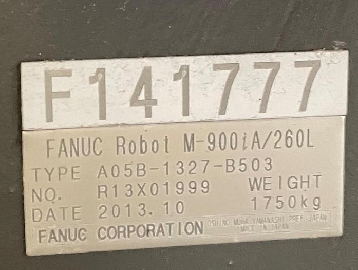 Used FANUC M-900iA/260L 6 AXES ROBOT WITH R30iA CONTROL