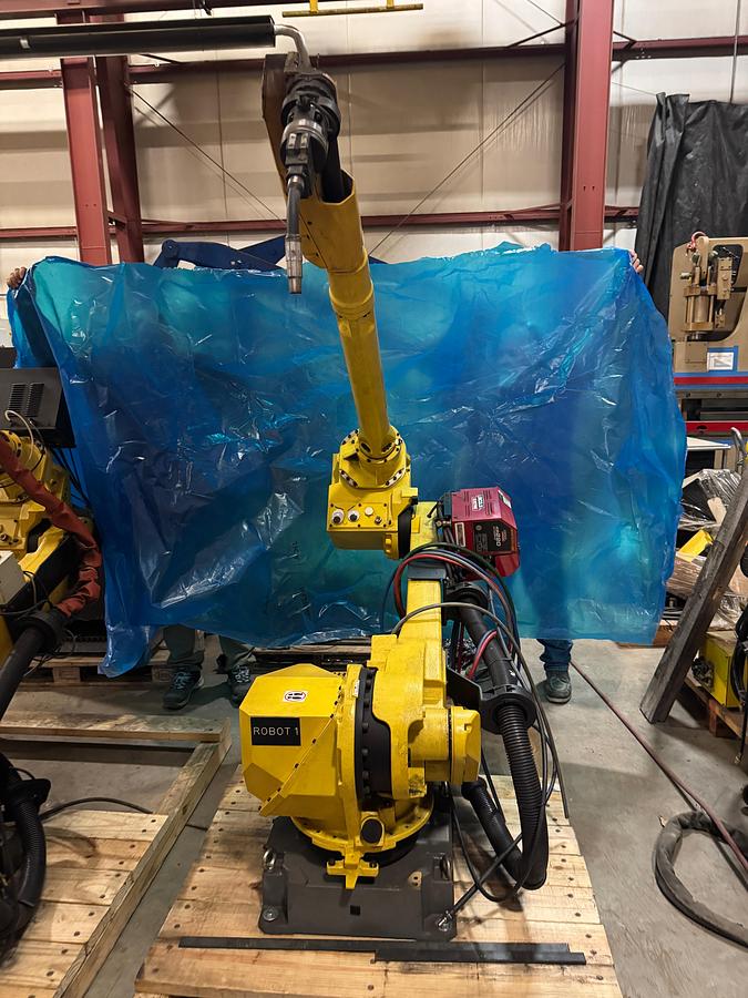Used Fanuc M-710iC/12L 6 Axis 3 Meter Reach Mig Welding Robot With R-30iB Plus Control