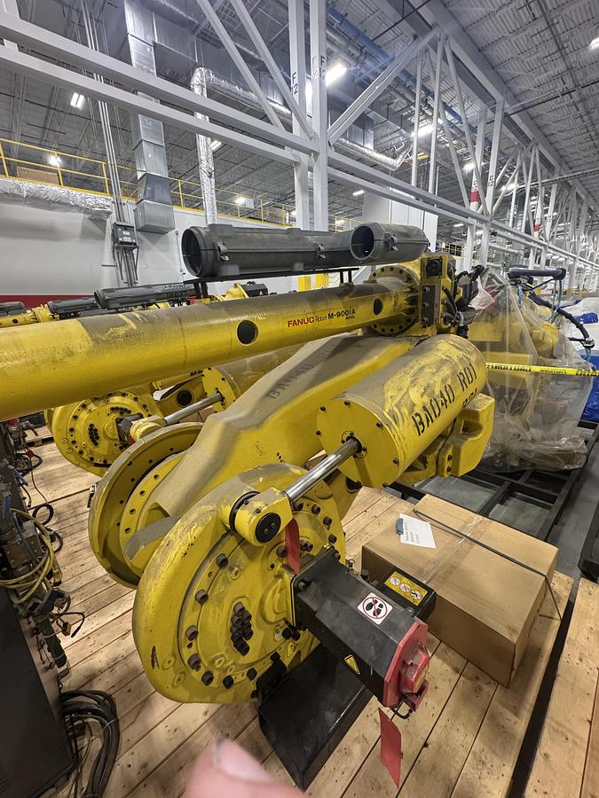 Used FANUC M900iA/400L 6 AXIS ROBOT WITH R-30iA CONTROL FOR SALE