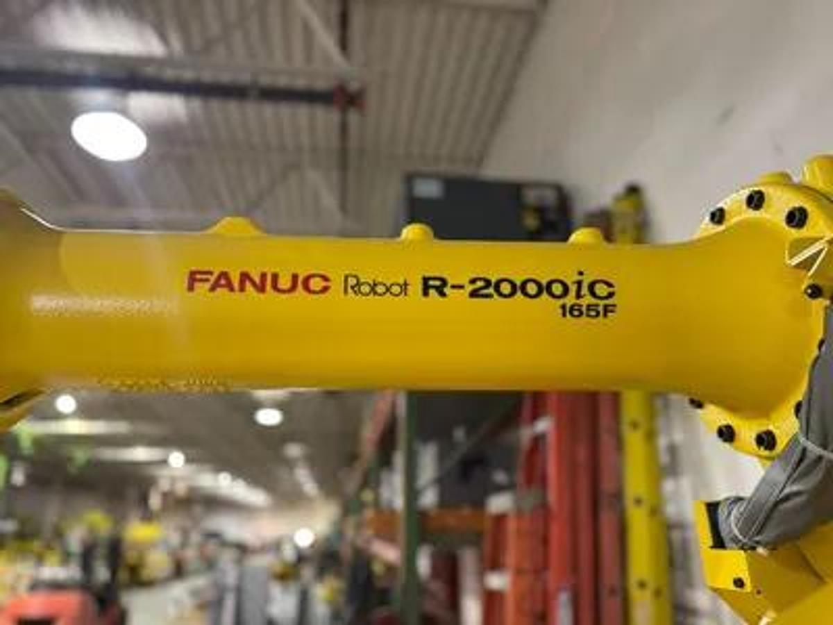 Used FANUC R-2000iC/165F 6 AXIS ROBOT WITH R-30iB PLUS CONTROLLER FOR SALE 