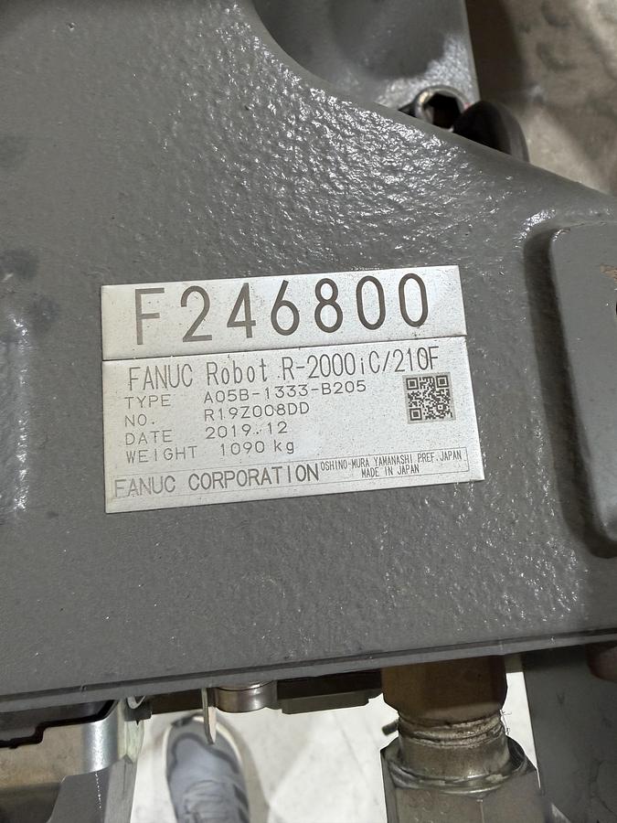 Used FANUC R-2000iC/210F robot, R-30iB Plus Controller, 2021, Used
