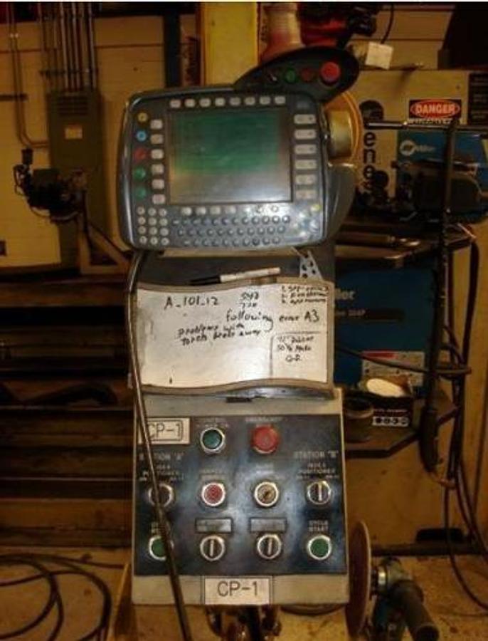 Used GENESIS DUAL TRUNNION ROBOTIC WELD CELL WITH KUKA KR 30 L15/2 ROBOT