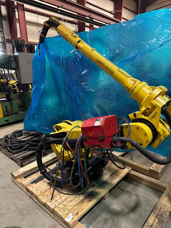 Used Fanuc M-710iC/12L 6 Axis 3 Meter Reach Mig Welding Robot With R-30iB Plus Control