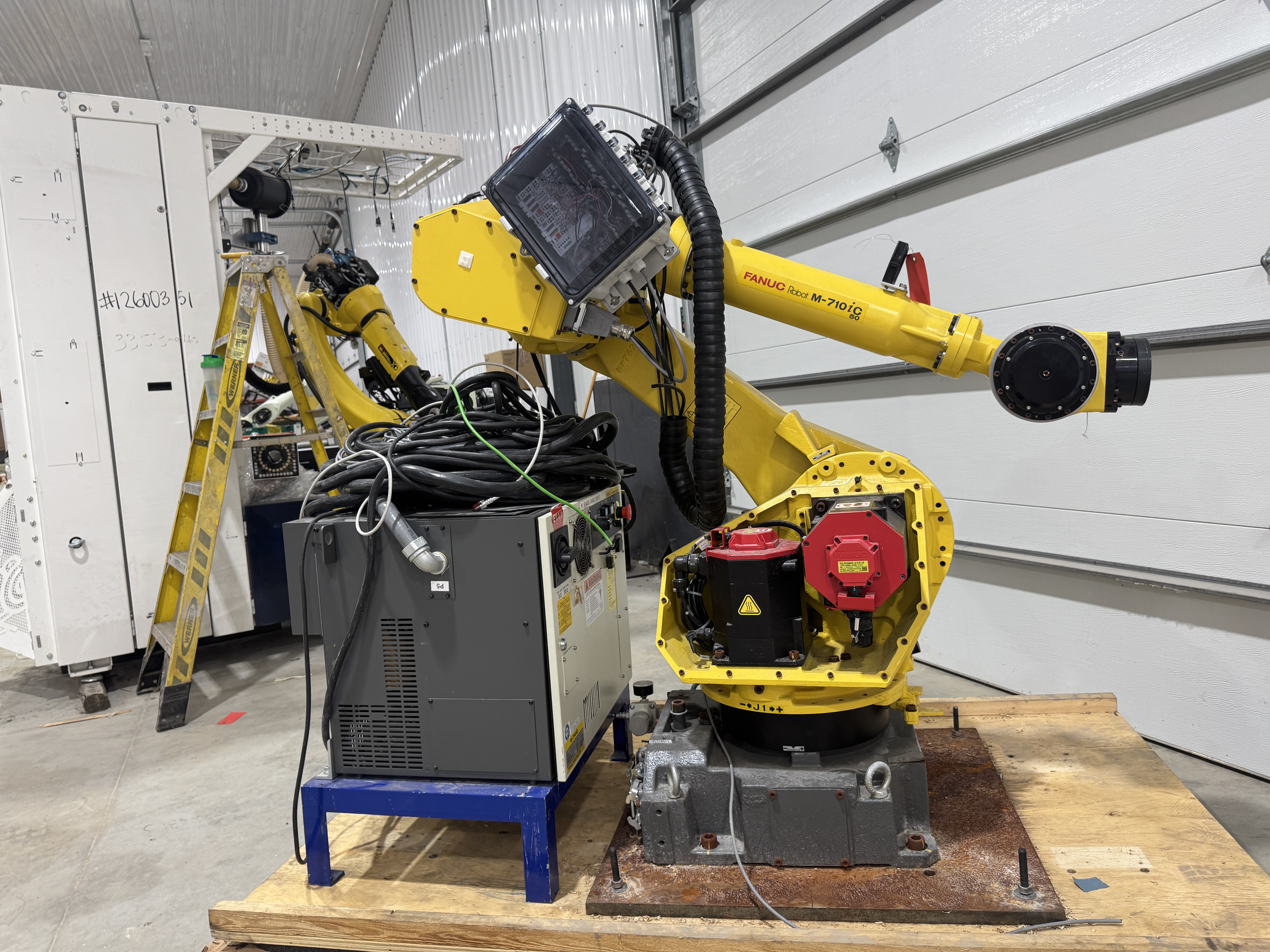 Used FANUC M-710iC/50 6 Axis Robot, R-30IB Control With Cam, ASI, EE & Air Connections