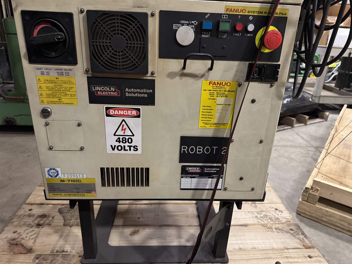 Used Fanuc M-710iC/12L 6 Axis 3 Meter Reach Plasma Cutting Robot With R-30iB Plus Control