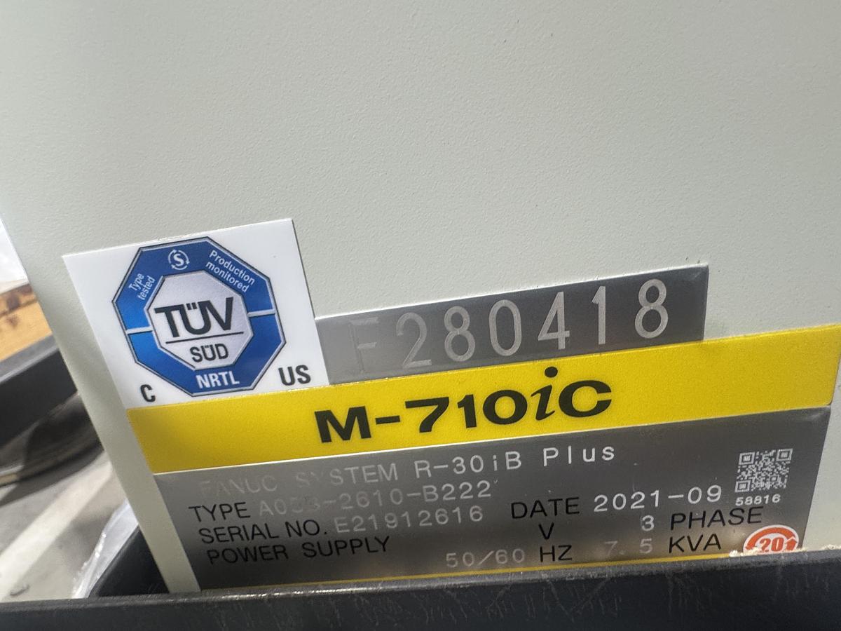 FANUC M-710iC/20L ROBOT WITH R-30iB PLUS CONTROLLER, NEW NEVER USED