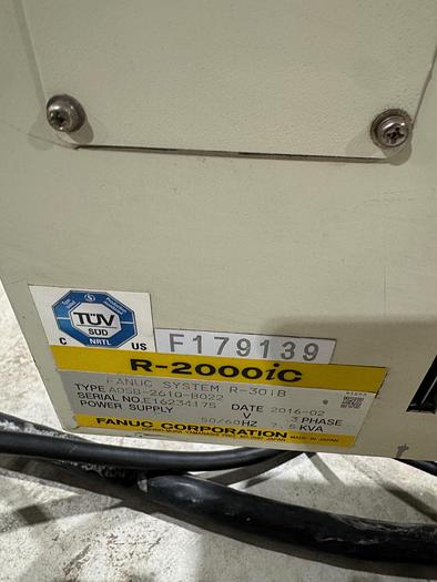 Used FANUC R-2000IC/165F 6 AXIS ROBOT WITH R-30iB CONTROLLER
