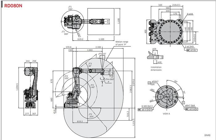 BRAND NEW KAWASAKI RD080N 5 AXIS ROBOT 
