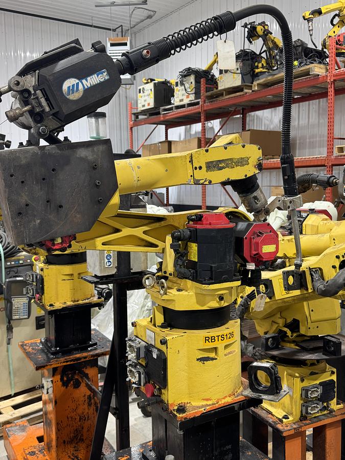 Used FANUC ARCMATE 100iB 6 AXIS ARC WELDING ROBOT WITH RJ3iB CONTROL