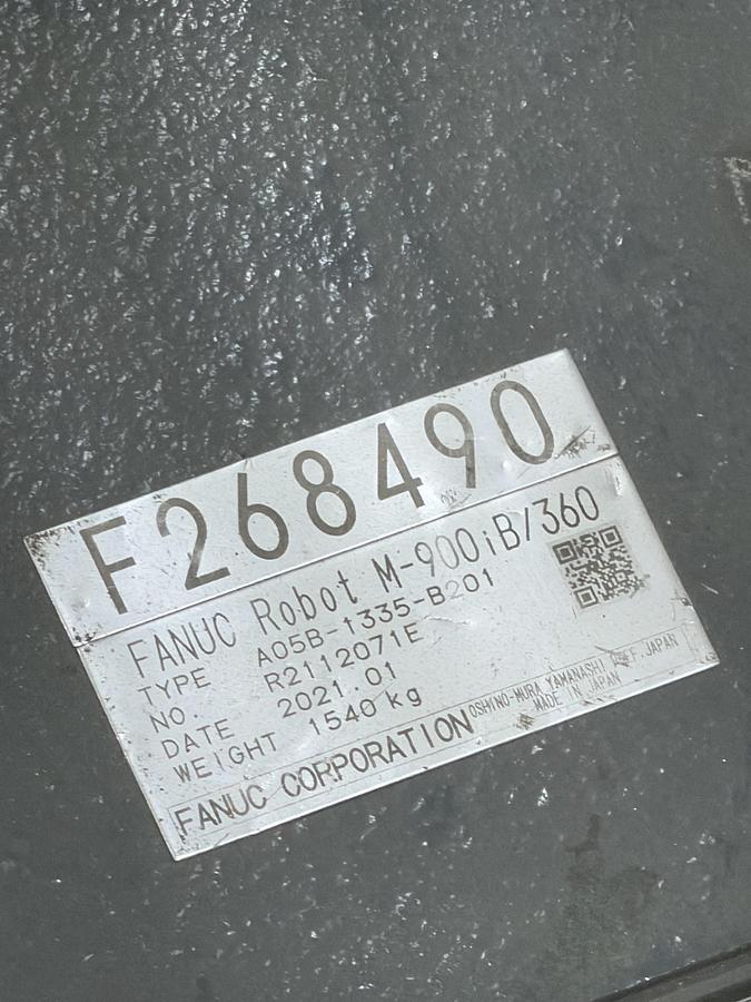 Used Fanuc M-900iB/360 Robot, R-30iB Plus Controller, 2021
