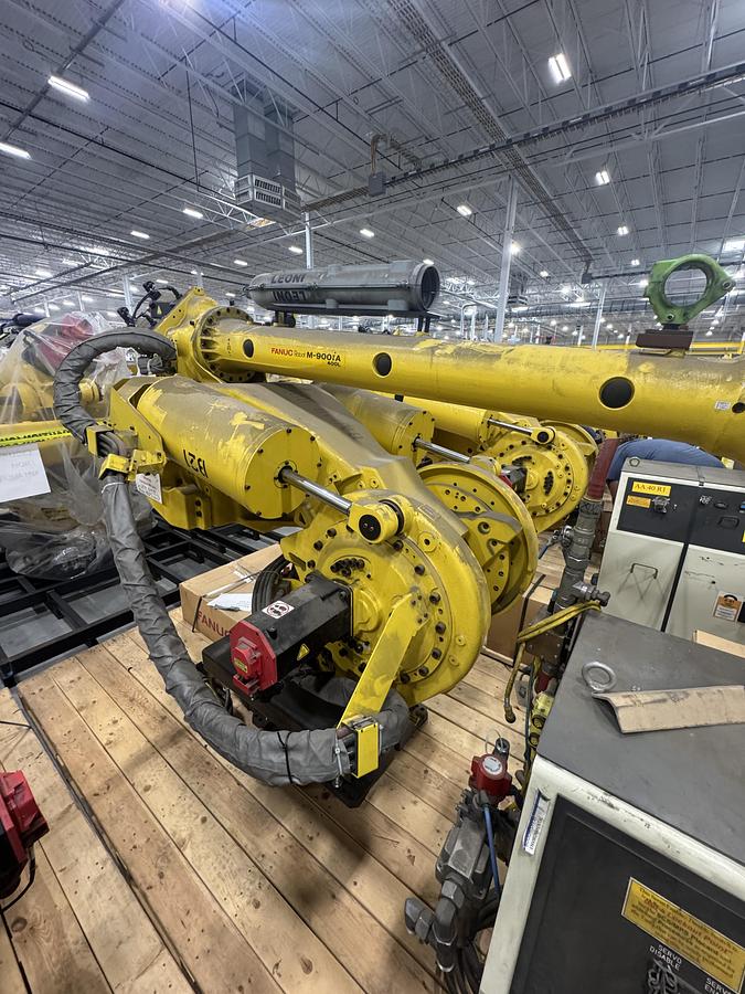 Used FANUC M900iA/400L 6 AXIS ROBOT WITH R-30iA CONTROL FOR SALE