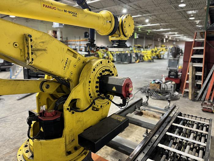 Used FANUC M-900iA/260L ROBOT ON 10' RTU WITH R-30iA CONTROLLER 