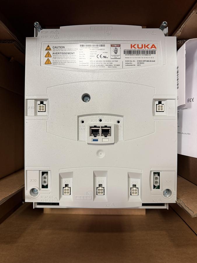 Kuka Servo Drive Art No. 00198263 KPP 600-20-2X40 Type: ECMBP2D3444BE531 - new open box.
