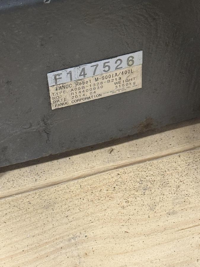 Used FANUC M-900iA/400L 6 AXIS ROBOT WITH R-30iA CONTROL FOR SALE