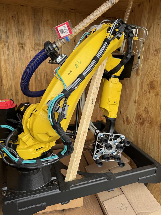 Used FANUC M-20iD/35 ROBOT WITH R-30iB PLUS CONTROLLER, PENDANT, CABLES, NEVER USED