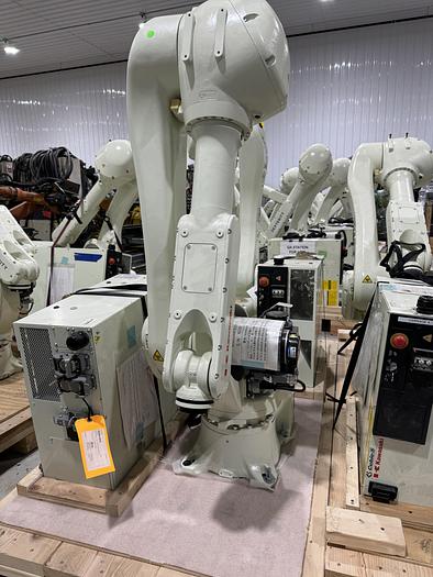 Used KAWASAKI RS020N 6 AXIS 20KG X 1725MM REACH ROBOTS WITH E01 CONTROLLERS AND CUBIC S