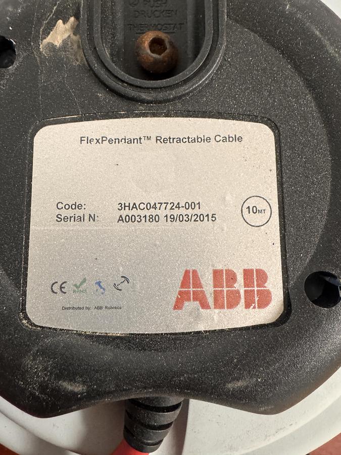 Used ABB FLEXPENDANT RETRACTABLE CABLE 3HAC047724-001 